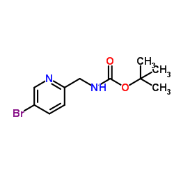 tert-Butyl [(5-bromopyridin-2-yl)methyl]carbamate Structure