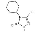 4-环己基-3-疏基-4,5-二氢-1H-1,2,4-噻唑-5-酮图片