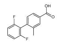 4-(2,6-difluorophenyl)-3-methylbenzoic acid结构式