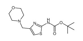 tert-butyl 4-(morpholinomethyl)thiazol-2-ylcarbamate Structure