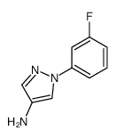 4-氨基-1-(3-氟苯基)吡唑结构式