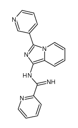 N-(3-(3-pyridyl)imidazo[1,5-a]pyridine)picolinamidine结构式