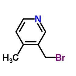 3-(Bromomethyl)-4-methylpyridine structure