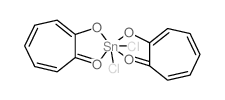 Tin,dichlorobis[2-(hydroxy-kO)-2,4,6-cycloheptatrien-1-onato-kO]-结构式