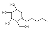 N-pentyl-1-deoxynojirimycin结构式