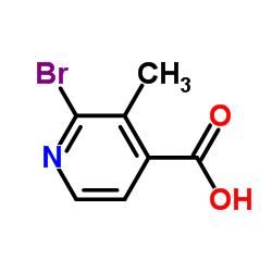 2-Bromo-3-methylisonicotinicacid structure