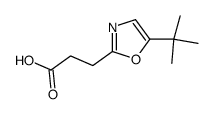 3-(5-tert-butyl-1,3-oxazol-2-yl)propanoic acid结构式