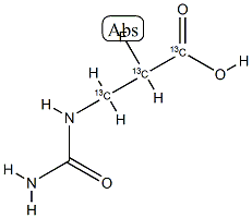 N-Carbamoyl-2-fluoro-β-alanine-13C3 Structure