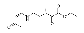 N-[2-((Z)-1-Methyl-3-oxo-but-1-enylamino)-ethyl]-oxalamic acid ethyl ester Structure