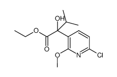 ethyl 2-(6-chloro-2-methoxypyridin-3-yl)-2-hydroxy-3-methylbutanoate Structure
