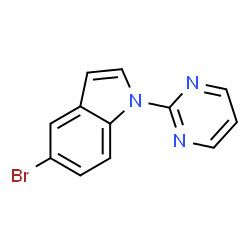 5-bromo-1-pyrimidin-2-yl-1H-indol结构式