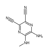 2,3-Pyrazinedicarbonitrile,5-amino-6-(methylamino)-(9CI)结构式