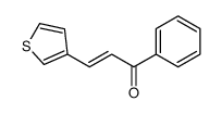 1-phenyl-3-thiophen-3-ylprop-2-en-1-one Structure