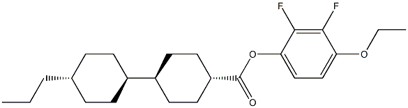 [1,1'-Bicyclohexyl]-4-carboxylic acid, 4'-propyl-, 4-ethoxy-2,3-difluorophenyl ester, (trans,trans)- Structure