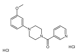 [4-(3-methoxyphenyl)piperazin-1-yl]-pyridin-3-ylmethanone,dihydrochloride Structure