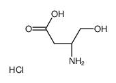 (R)-3-AMINO-4-HYDROXYBUTANOIC ACID HYDROCHLORIDE结构式