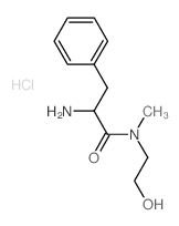 2-Amino-N-(2-hydroxyethyl)-N-methyl-3-phenylpropanamide hydrochloride Structure