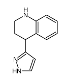 4-(1H-pyrazol-3-yl)-1,2,3,4-tetrahydroquinoline Structure