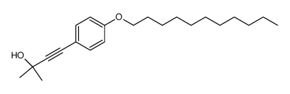 4-(p-undecyloxyphenyl)-2-methyl-3-butyn-2-ol结构式