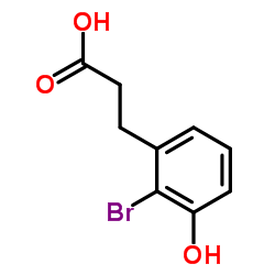 3-(2-Bromo-3-hydroxyphenyl)propanoic acid Structure