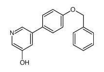 5-(4-phenylmethoxyphenyl)pyridin-3-ol结构式