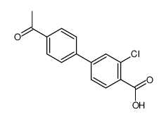 4-(4-acetylphenyl)-2-chlorobenzoic acid结构式