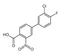 4-(3-chloro-4-fluorophenyl)-2-nitrobenzoic acid Structure