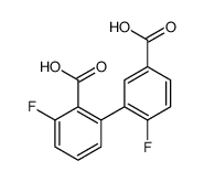 2-(5-carboxy-2-fluorophenyl)-6-fluorobenzoic acid结构式