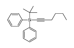 tert-butyl-hex-1-ynyl-diphenylsilane结构式
