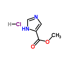 1H-咪唑-5-羧酸甲酯盐酸盐结构式