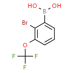 2-Bromo-3-(trifluoromethoxy)phenylboronic acid结构式
