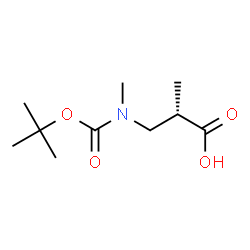 Boc-(S)-2-methyl-3-(methylamino)propanoicacid Structure