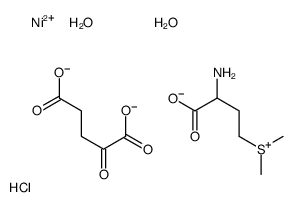 2-amino-4-dimethylsulfoniobutanoate,nickel(2+),2-oxopentanedioate,dihydrate,hydrochloride结构式