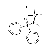 1,1,1,2-tetramethyl-2-diphenylphosphinoylhydrazinium iodide Structure
