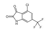 4-chloro-6-(trifluoromethyl)indoline-2,3-dione结构式