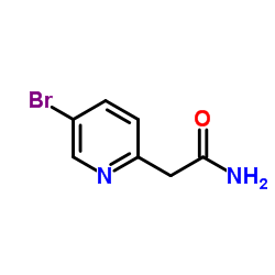 2-(5-溴吡啶-2-基)乙酰胺结构式