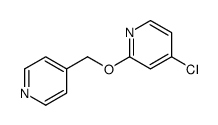 4-chloro-2-(pyridin-4-ylmethoxy)pyridine Structure