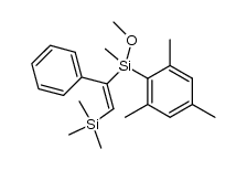 (E)-1-[mesityl(methoxy)methylsilyl]-1-phenyl-2-trimethylsilylethene结构式