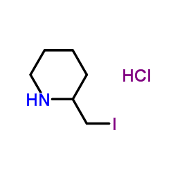 2-Iodomethyl-piperidine hydrochloride结构式