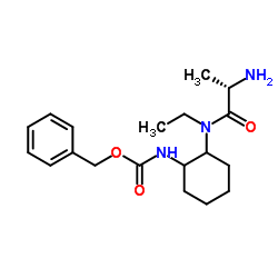 Benzyl {2-[L-alanyl(ethyl)amino]cyclohexyl}carbamate Structure