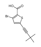 3-bromo-5-(3,3-dimethylbut-1-ynyl)thiophene-2-carboxylic acid Structure