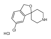 6-氯-3H-螺[异苯并呋喃-1,4-哌啶]盐酸盐结构式