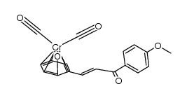 (CO)3CrC6H5CHCHC(C6H4OCH3-4)O Structure