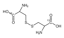 (2S)-2-amino-3-[[(2S)-2-amino-2-hydroxycarbonylethyl]disulfanyl]propanoic acid结构式