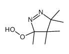 3-hydroperoxy-3,4,4,5,5-pentamethylpyrazole Structure