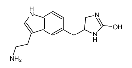 4-[[3-(2-aminoethyl)-1H-indol-5-yl]methyl]imidazolidin-2-one结构式