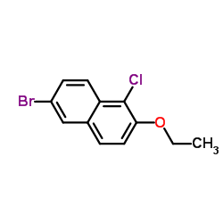 6-Bromo-1-chloro-2-ethoxynaphthalene structure