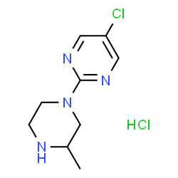 5-氯-2-(3-甲基哌嗪-1-基)嘧啶盐酸结构式