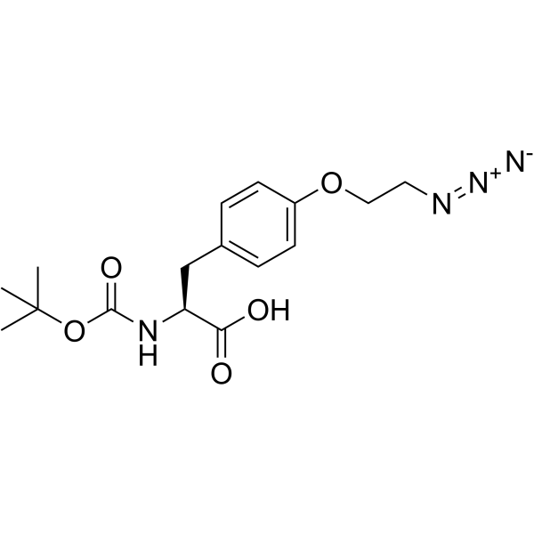 Boc-L-Tyr(2-azidoethyl)-OH结构式