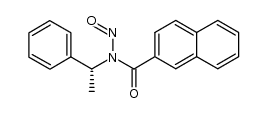 (R)-N-(1-phenylethyl)-N-nitroso-2-naphthalenecarboxamide结构式